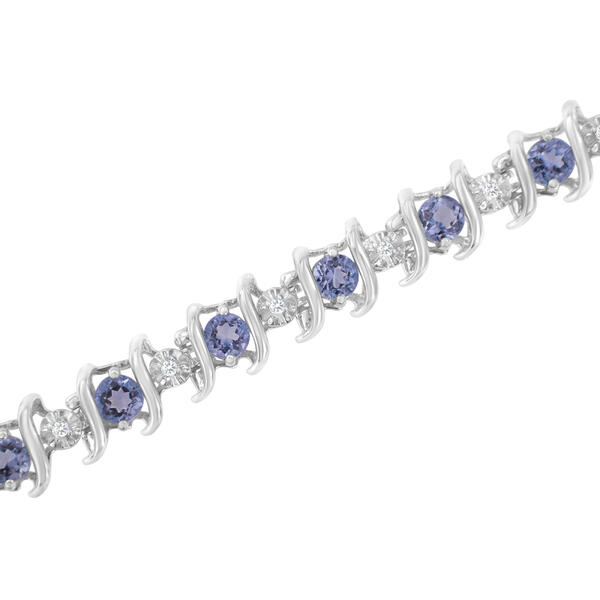 Gemstones Classics&#8482; Blue Tanzanite & Diamond Bracelet