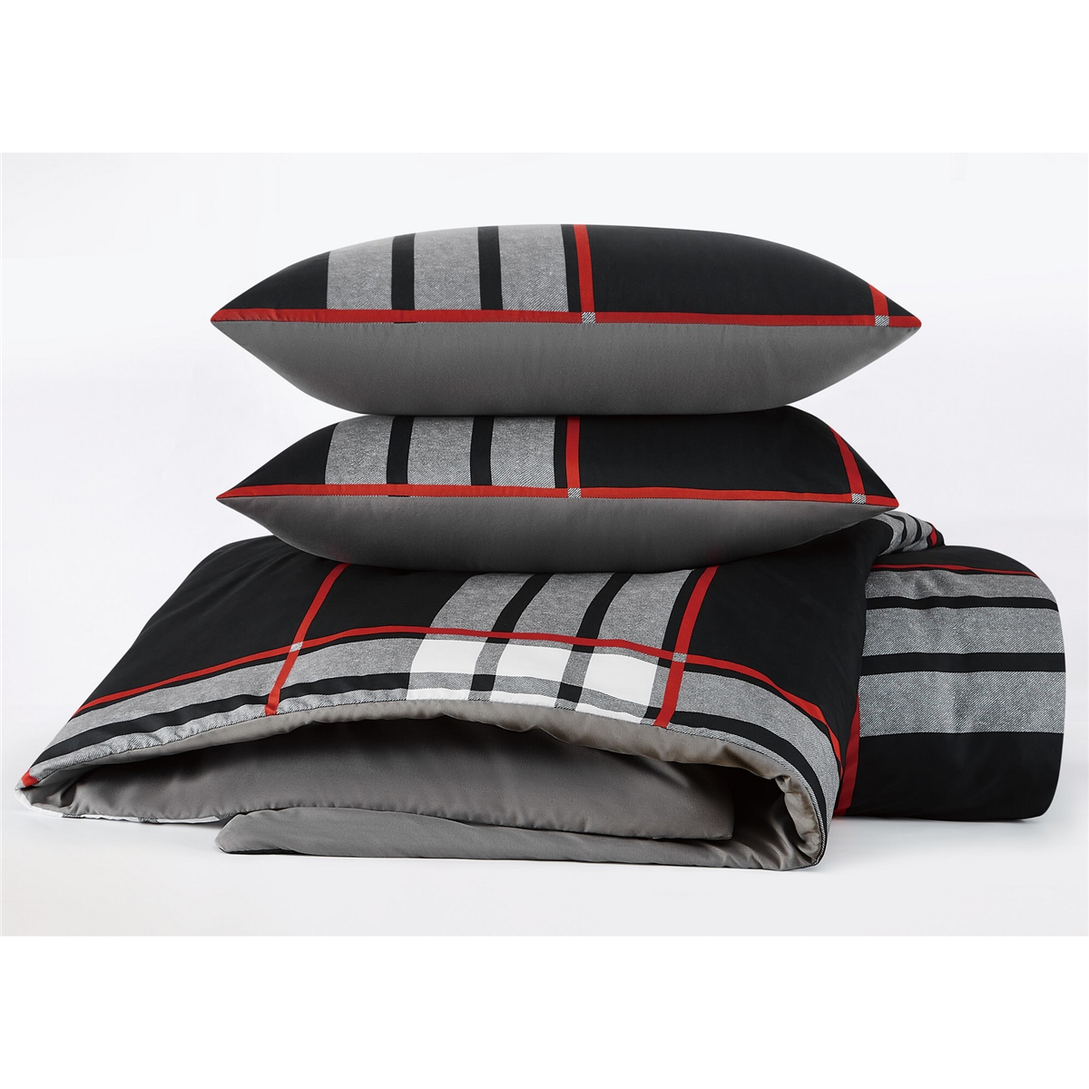 Truly Soft Danbury Plaid 3pc. Reversible Duvet Set