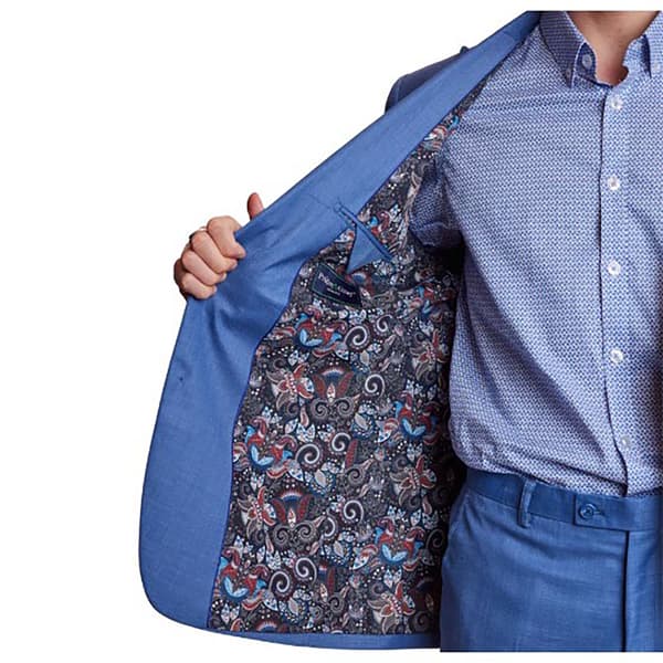 Mens Paisley & Gray&#174; Solid Suit Jacket - Blue Shark