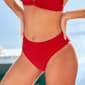 Womens Cupshe Standard Rise Classic Leg Hipster Bikini Bottom - image 1