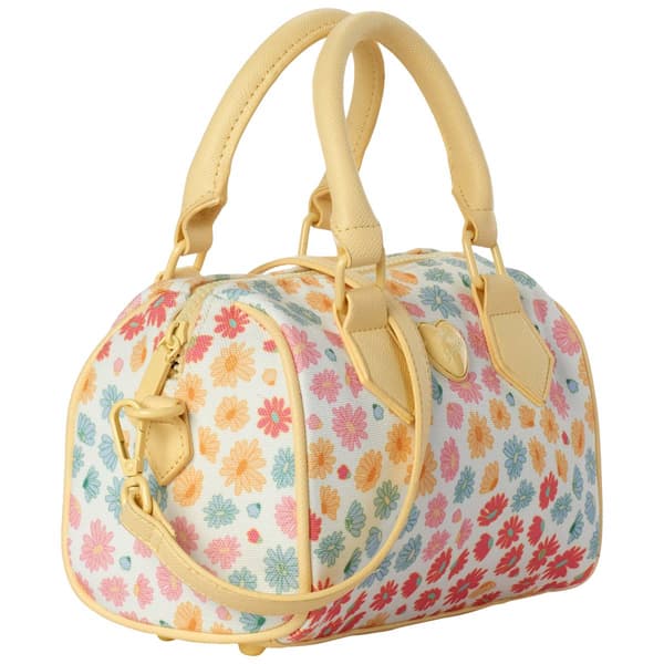 Betsey Johnson Ditsy Floral Jean Barrel Handbag