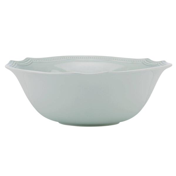 Lenox&#40;R&#41; French Perle Bead Ice Blue&#40;tm&#41; Scalloped Edge Serving Bowl - image 
