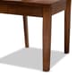 Baxton Studio Nicolette Walnut Brown Finished Wood 5pc Dining Set - image 6