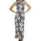 Womens Sara Michelle Sleeveless Mock Neck Pleated Maxi Dress - image 4