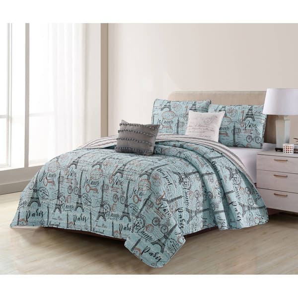 Harper Lane Paris 5pc. Quilt Set - image 