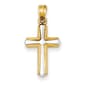 Gold Classics&#40;tm&#41; Two Tone Rhodium Cross Pendant - image 1