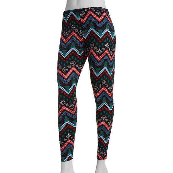 Womens French Laundry Fair Isle Chevron Leggings - image 