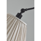 Adesso Shiloh Floor Lamp with Soft Pleated Oatmeal Linen Shade - image 5