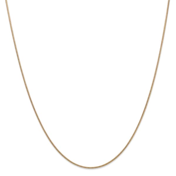 Gold Classics&#40;tm&#41; 1.4mm. 14k Gold Round Snake Chain Necklace - image 