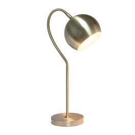 Lalia Home Studio Loft Mid Century Curved Table Lamp w/Dome Shade