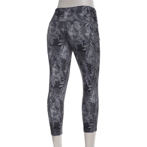 Womens Starting Point® Leaf Print Capri Leggings