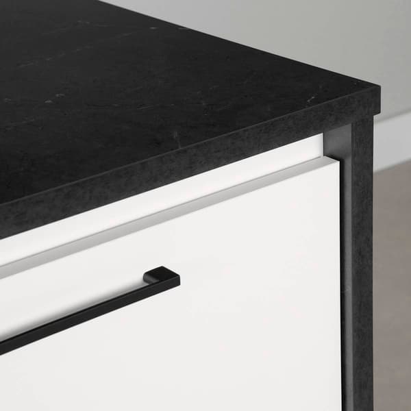 South Shore Myro Faux Black Stone Kitchen Island