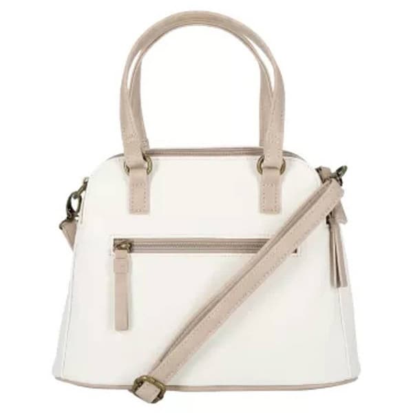 MultiSac Hughes Small Satchel - White/Biscotti