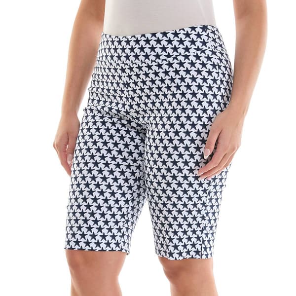 Womens Zac & Rachel Pull On Stars Bermuda Shorts
