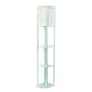 Lalia Home Column Shelf Floor Lamp w/Linen Shade - image 2