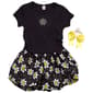 Girls (7-16) Sweet Butterfly Daisy Short Sleeve Bubble Dress - image 2