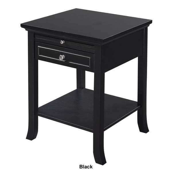 Convenience Concepts American Heritage Pull-Out Shelf End Table