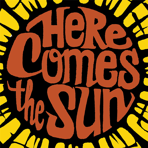 Womens LA Pop Art Sunflower Word Art Crewneck Sweatshirt