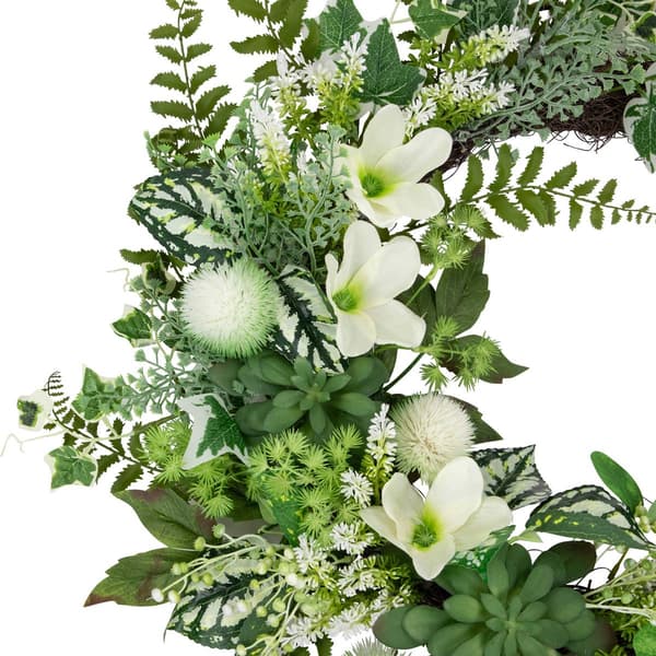 Northlight Seasonal Artificial Hellebores & Ivy Spring Wreath