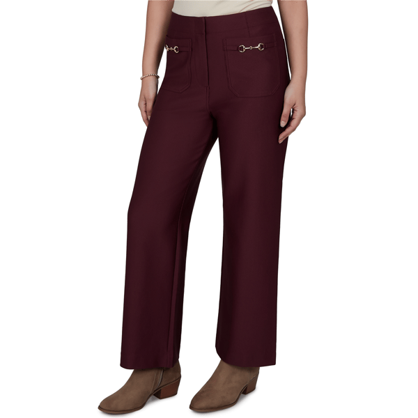Petite Ruby Rd. English Countryside Solid Pique Knit Pants