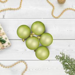 Northlight 60ct. Kiwi Green Matte Christmas Ball Ornaments