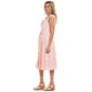 Womens Connected Apparel Sleeveless Eyelet Tie Front Midi Dress - image 4
