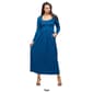 Womens 24/7 Comfort Apparel Empire Waist Pocket Maxi Dress - image 4