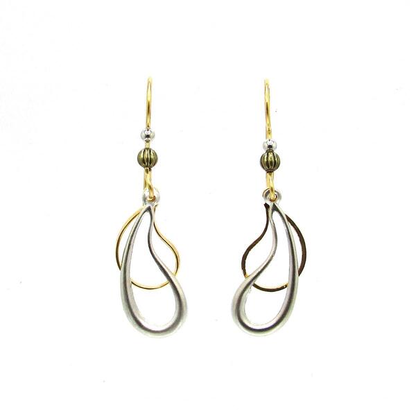 Silver Forest Playful Paisley Drop Earrings - image 