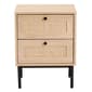 Baxton Studio Sherwin Light Brown 2-Drawer End Table - image 3
