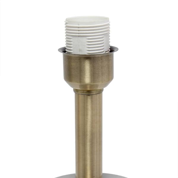 Lalia Home Organix Antique Brass Concrete Linen Shade Table Lamp