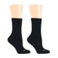 Womens Dr. Motion 2pk. Diabetic Cozy Crew Socks - image 1