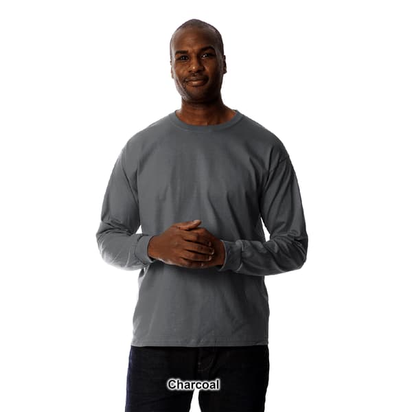 Mens Gildan® Classic Long Sleeve Ultra Cotton Crew Neck Tee - Boscov's