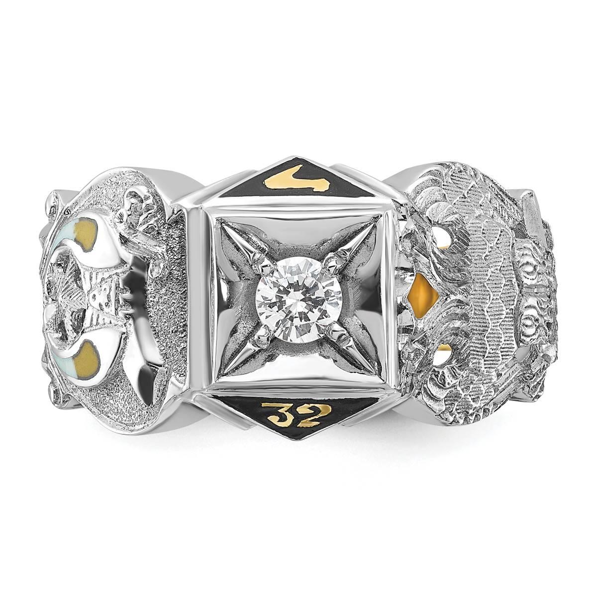 Mens Gentlemen’s Classics™ 14kt. Gold 1/5ctw. Diamond Rite Ring