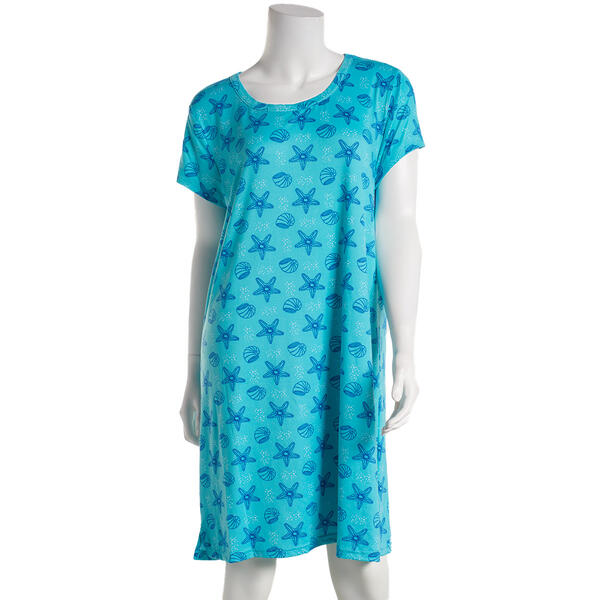 Womens Goodnight Kiss Starfish Nightshirt - image 