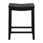 HH2 Home Fiddler Black Backless Saddle Seat Counter Height Stool - image 3