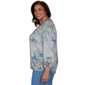 Plus Size Alfred Dunner Provence Floral Marled Henley Blouse - image 4