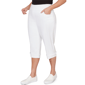 Plus Size Alfred Dunner Port Side Pull On Pearl Hem Capris - image 3
