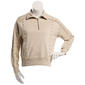 Juniors Hunter & Brown Stud Trim Quarter Zip Mock Neck Pullover - image 1