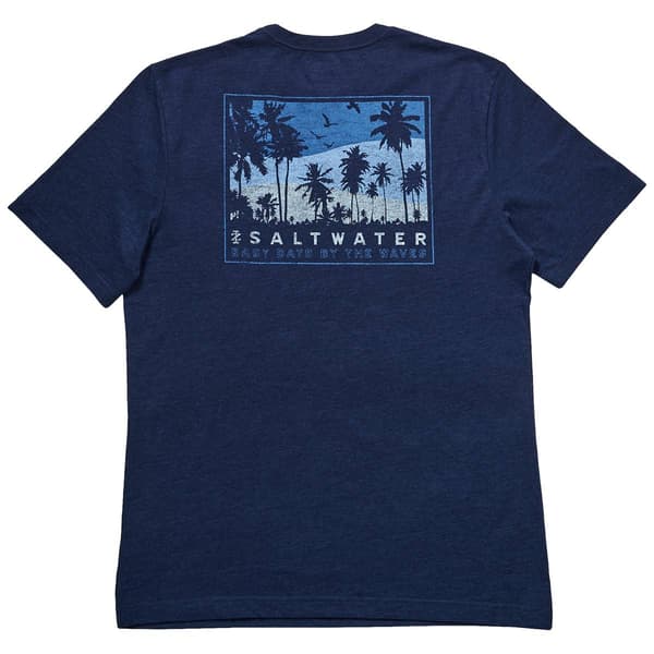 Mens IZOD&#174; Easy Days Palms Short Sleeve Tee - Medieval Blue