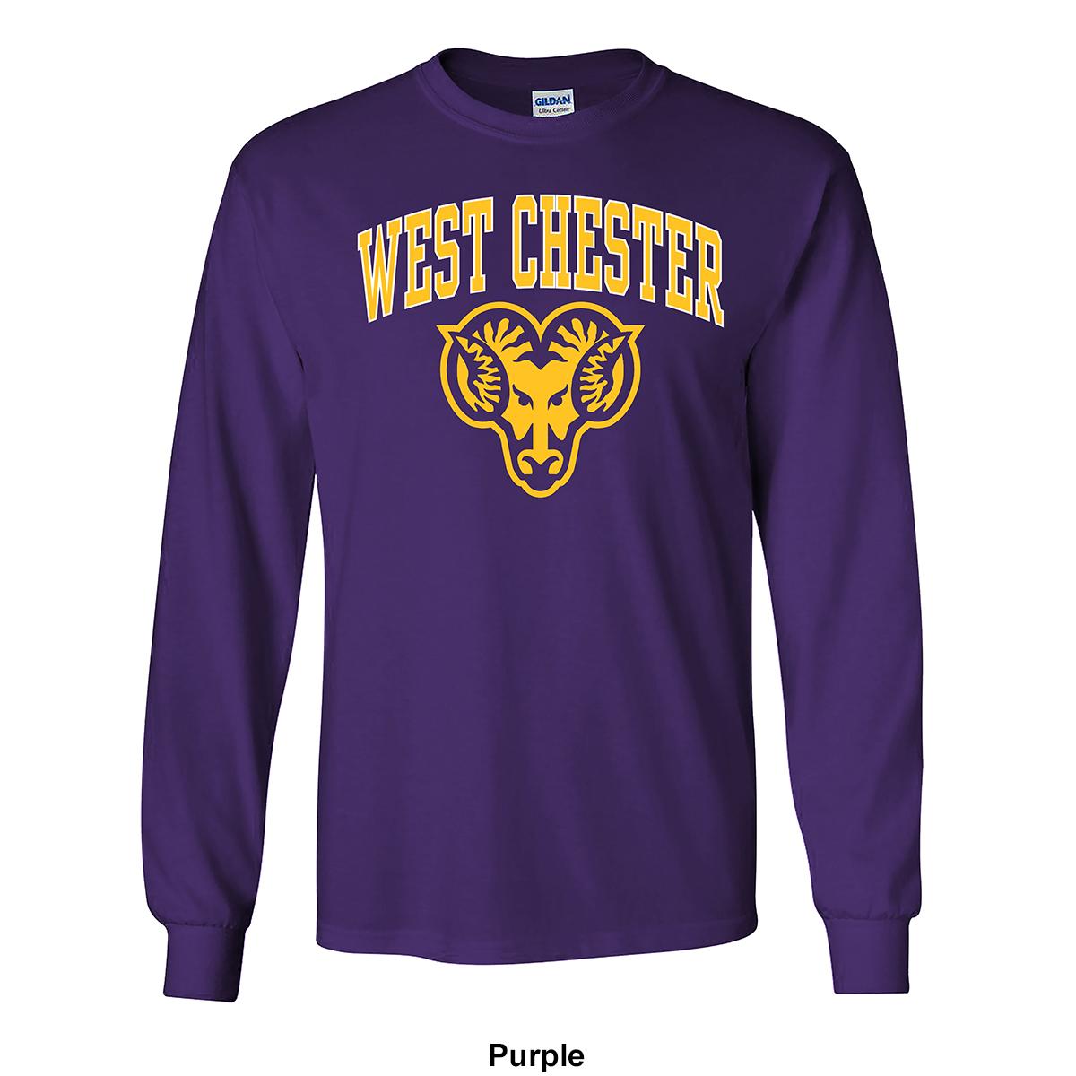 Mens West Chester University Pride Mascot Long Sleeve Tee