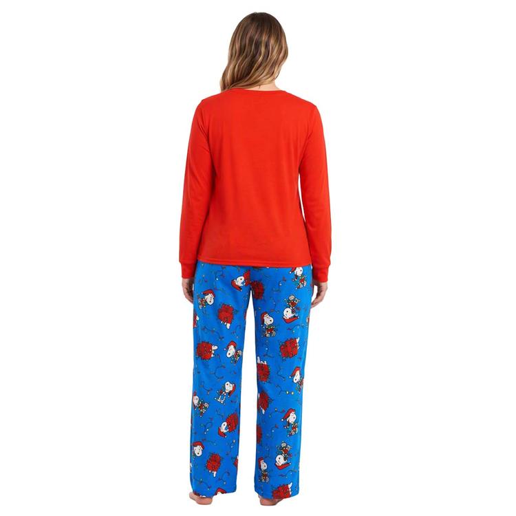 Womens Snoopy™ Long Sleeve "Merry & Bright" Pajama Set