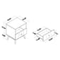 Baxton Studio Hartman Walnut Brown Wood 2-Drawer Nightstand - image 11