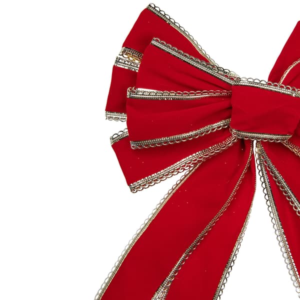 Northlight Seasonal 10 Loop Christmas Bow Decoration