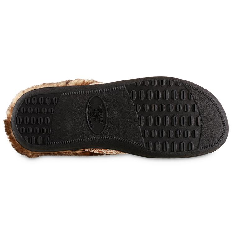 Womens Isotoner Microsuede Ada Hoodback Slippers