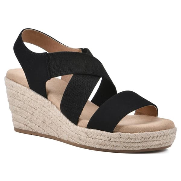 Womens White Mountain Yanda Espadrilles Wedge Sandals