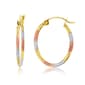 Gold Classics&#40;tm&#41; 10kt. Gold Diamond Cut Hoop Earrings - image 1