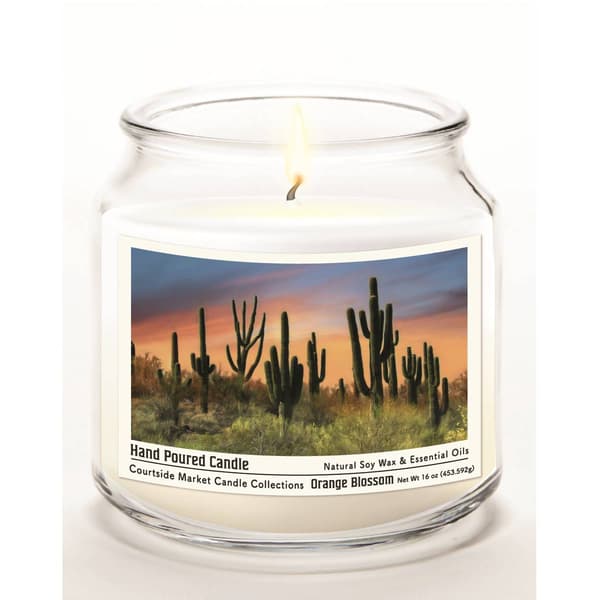 Courtside Market® Pheonix Cactus 16oz. Orange Blossom Jar Candle