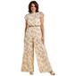 Womens MSK Flutter Sleeve Mock Neck Floral Jumpsuit - image 2