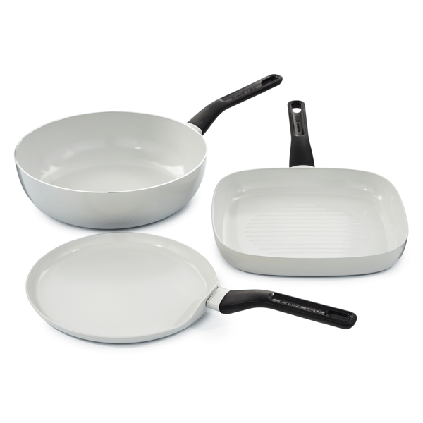 BergHOFF Leo Glints 3pc. Ceramic Nonstick Cookware Set