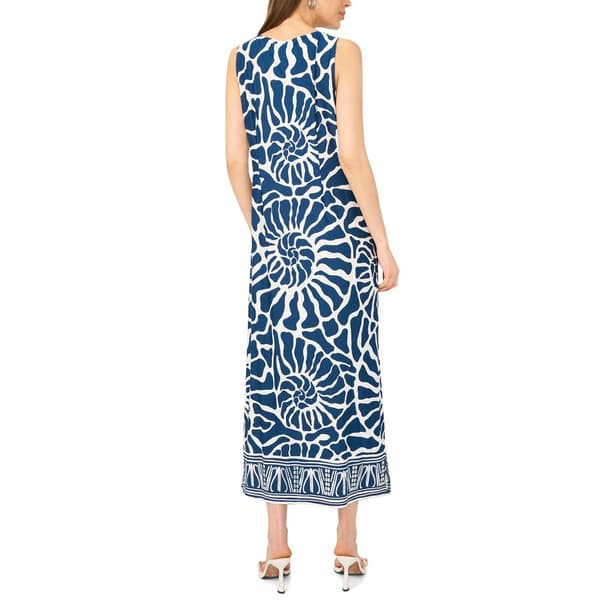 Womens MSK Sleeveless 3 O-Ring Seashell Midi Dress
